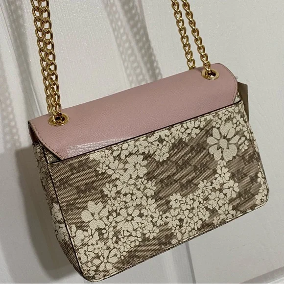 Michael Kors Pink Brandi Small Flap Shoulder Bag